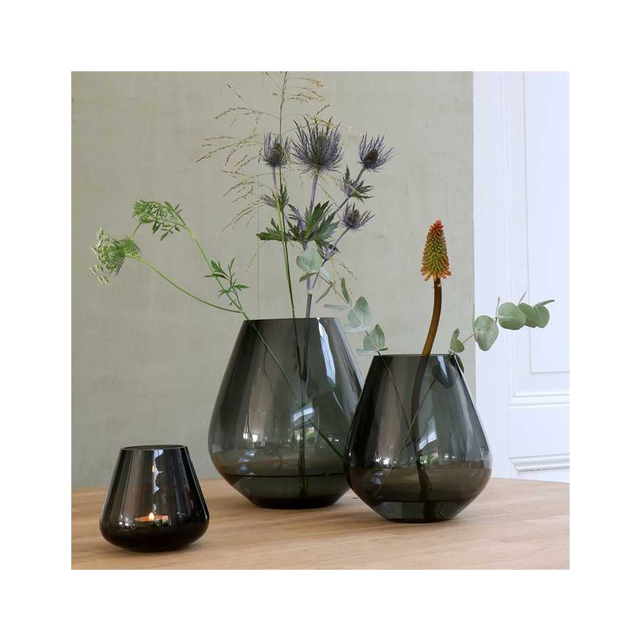 Vase the World | Tasman M grey 18 x 20 cm